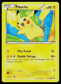 Pokemon Card Boundaries Crossed Pikachu 50/149 Common - Image 1