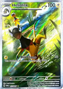 Heliolisk 177/167 Twilight Masquerade NM Illustration Rare Pokemon Card - Image 1