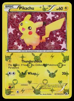 Pokemon Card Legendary Treasures: Radiant Collection Pikachu RC7/RC25 Holo - Image 1