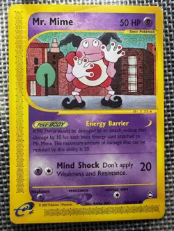 Mr. Mime Aquapolis 95B/147 Pokemon Vintage Card - Image 1