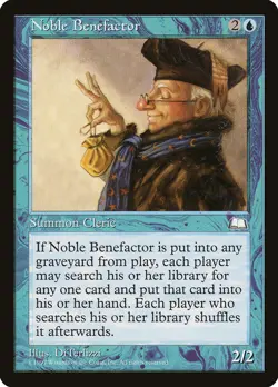 MTG Noble Benefactor ** Weatherlight ** English (NM) - Image 1
