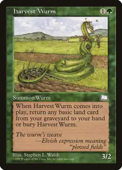 MTG Harvest Wurm ** Weatherlight ** English (NM) - Image 1