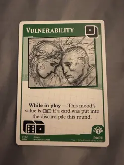 MTG Secret Lair Mood Swings 1st Edition Vulnerability Rare 0132 Mark Rosewater - Image 1