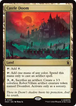 1x Castle Doom - Foil MTG - Marvel Super Heroes - NM-Mint - Image 1