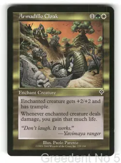 Armadillo Cloak 229 Common Invasion Magic: The Gathering Lightly Played - Image 1