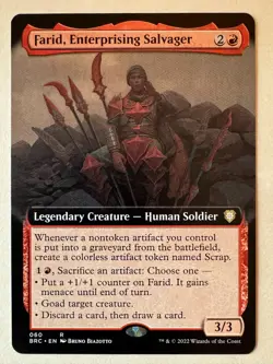 Farid, Enterprising Salvager Extended 060 The Brothers War Commander MTG NM - Image 1
