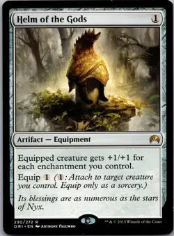 Helm of the Gods 230 Rare Magic Origins Magic: The Gathering Lightly Played - Image 1
