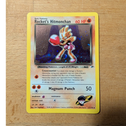 Pokemon Rocket's Hitmonchan Gym Heroes Holo Rare 11/132 60 HP English 2000 - Image 1