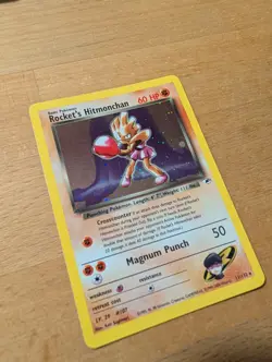 Pokemon Rocket's Hitmonchan Gym Heroes Holo Rare 11/132 60 HP English 2000 - Image 2