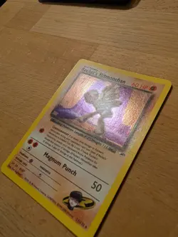 Pokemon Rocket's Hitmonchan Gym Heroes Holo Rare 11/132 60 HP English 2000 - Image 3