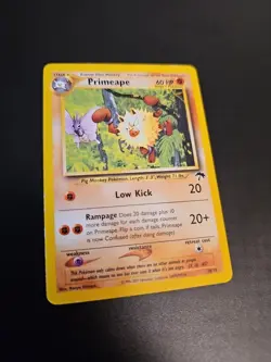 2001 Pokemon Primeape 18/18 Southern Islands PROMO - LP - Image 3
