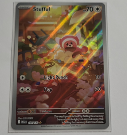 Pokemon TCG Stufful 154/132 Me01 Mega Evolution Full Art Holo IR EN Basic HP70 - Image 1