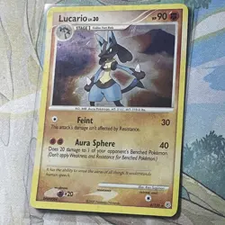 Pokemon Lucario Diamond & Pearl 6/130 Holo Bleed Error - Image 5
