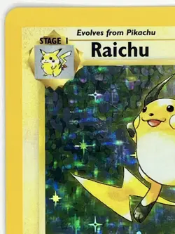 Raichu LP 14/102 Unlimited Base Set Pokemon TCG Holo - Image 3