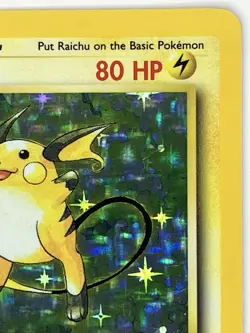 Raichu LP 14/102 Unlimited Base Set Pokemon TCG Holo - Image 4