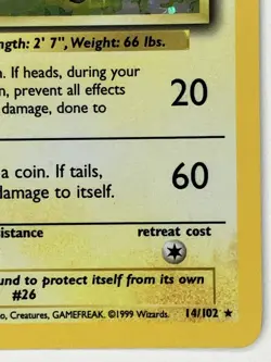 Raichu LP 14/102 Unlimited Base Set Pokemon TCG Holo - Image 5