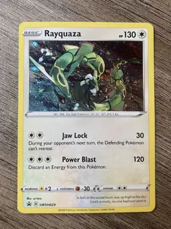 Pokemon TCG Rayquaza Holo SWSH029 Black Star Promo Sea & Sky Collection NM - Image 1