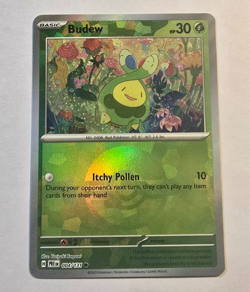Pokemon TCG Budew (Poke Ball Pattern) 004/131 Prismatic Evolutions Holo NM - Image 1