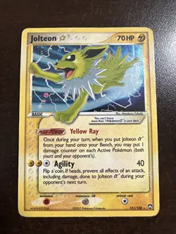 Jolteon 101/108 Pokemon TCG Gold Star Power Keepers DMG - Image 1