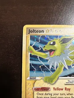 Jolteon 101/108 Pokemon TCG Gold Star Power Keepers DMG - Image 2