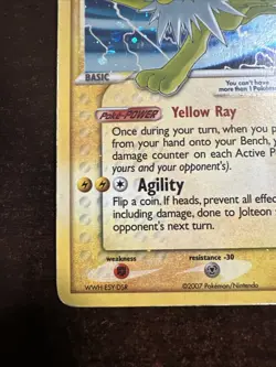 Jolteon 101/108 Pokemon TCG Gold Star Power Keepers DMG - Image 5