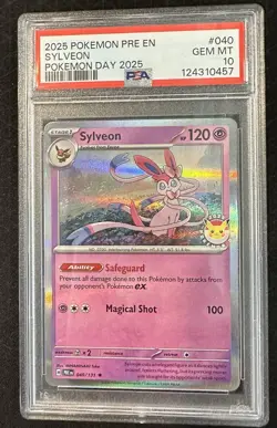 2005 Pokemon Pre En Sylveon Pokemon Day 2025 PSA 10 #040 - Image 1