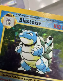 Pokemon TCG Blastoise Holo-Rare 2/102 Base Set Unlimited LP-/MP Original Owner - Image 3