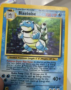 Pokemon TCG Blastoise Holo-Rare 2/102 Base Set Unlimited LP-/MP Original Owner - Image 4