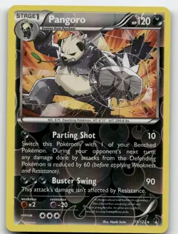 PANGORO 75/122 RARE REVERSE HOLO BREAKPOINT POKEMON LIGHTLY PLAYED - Image 1