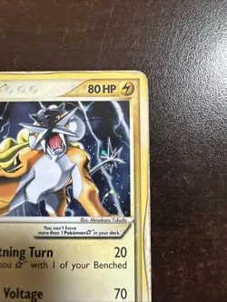 Raikou 114/115 Pokemon TCG Gold Star EX Unseen Forces DMG - Image 3