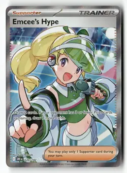 Emcee's Hype 220/182 Ultra Rare Destined Rivals Pokemon Near Mint - Image 1