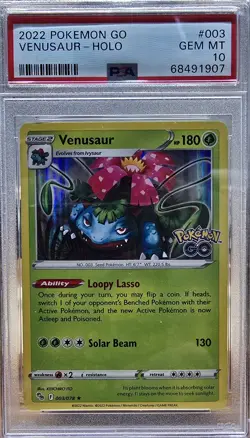 Venusaur 003/078 Pokemon GO Holo 003/078 PSA 10 - Image 1