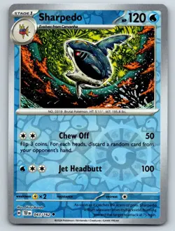 Sharpedo 043/162 Uncommon Temporal Forces Pokemon Reverse Holo Near Mint - Image 1