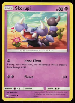 Skorupi 54/156 Common Ultra Prism Pokemon Near Mint - Image 1