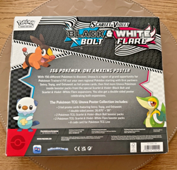Pokemon TCG Scarlet & Violet Black Bolt & White Flare Poster Collection Box New - Image 2