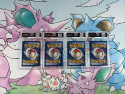PSA 9 MINT Pokemon Slab Lot-1999 Base Pikachu Charmander Squirtle Bulbasaur - Image 2