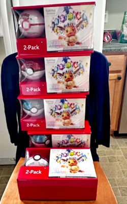 SAMS CLUB POKEMON PRISMATIC EVOLUTIONS ELITE TRAINER BOX LOT OF 5 - Image 1