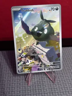 Trubbish 140/086 WHT White Flare Illustration Rare Holo NM Pokemon - Image 1