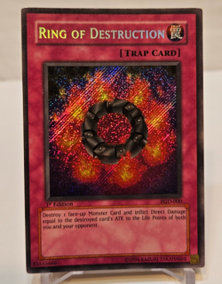 Ring of Destruction PGD-000 Secret Rare 1st Edition Yugioh 1961 - Image 1