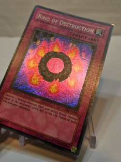 Ring of Destruction PGD-000 Secret Rare 1st Edition Yugioh 1961 - Image 3