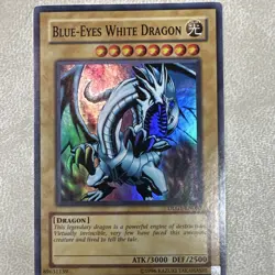 Konami Blue-Eyes White Dragon DLG1-EN002 Secret Rare Foil 3000/2500 - Image 1