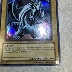Konami Blue-Eyes White Dragon DLG1-EN002 Secret Rare Foil 3000/2500 - Image 5