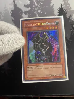 Yu-Gi-Oh! Gearfried the Iron Knight, Secret rare BPT-012 LP - Image 1
