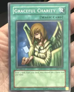Konami Yu-Gi-Oh! Graceful Charity SDP-040 Starter Deck Pegasus 1st Ed ENG NM - Image 1