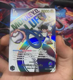 2025 One Piece Dodgers X One Piece Night Promo #010 Monkey D Luffy - LP - Image 1