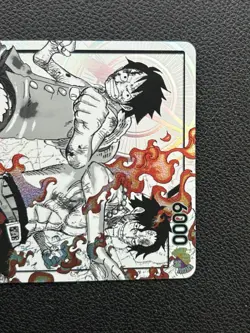 2026 One Piece ST30-001 Luffy & Ace leader Alternate Art B&W ENGLISH - MINT - Image 4