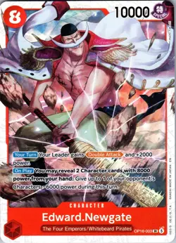 Edward.Newgate OP16-003 Super Rare The Time of Battle One Piece Near Mint - Image 1