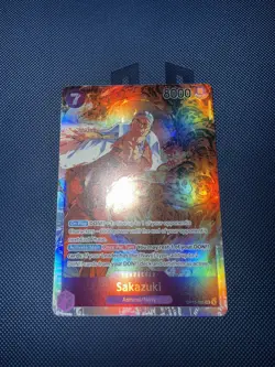 One Piece Sakazuki OP16-065 Super Rare SR The Time Of Battle - English - Image 1