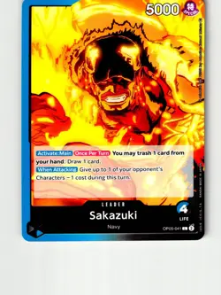 Sakazuki OP05-041 Leader Awakening of the New Era One Piece Lightly Played - Image 1