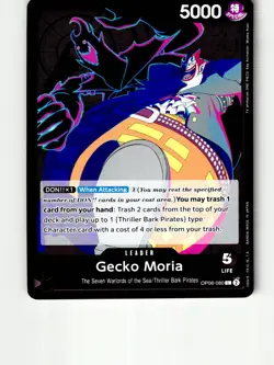 Gecko Moria (080) OP06-080 Leader Wings of the Captain One Piece Lightly Played - Image 1